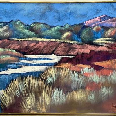 Original Lee Reynolds Signed 50" X 40.5" Oil On Canvas