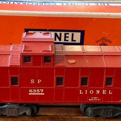 Vintage Lionel Train Number 6357 Red Caboose Train In Original Box 