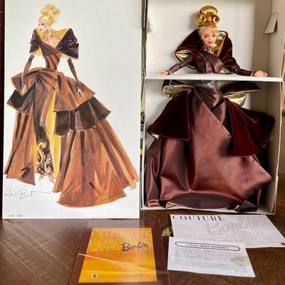 1996 Robert Best Couture Barbie Portrait In Taffeta Barbie Doll - New In Box 