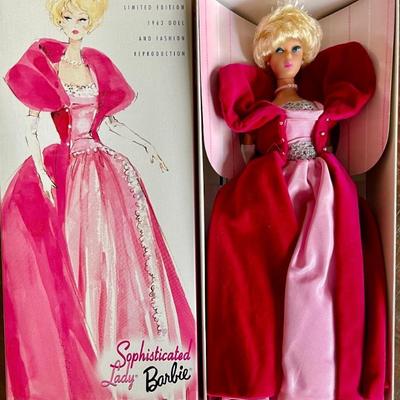 1999 Limited Edition 1963 Series Barbie Doll Collectors Request Reproduction Sophisticated Lady Barbie Doll 