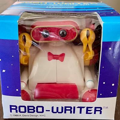 1988 Robo-Writer 16 Function Space Age Writing Set In Original Box 