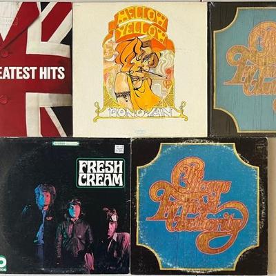 (5) Vintage Vinyl Albums - Fresh Cream, Donovan, Who's Greatest Hits, & (2) Chicago 