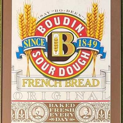 1975 Primo Angeli Boudin Sour Dough Framed Poster