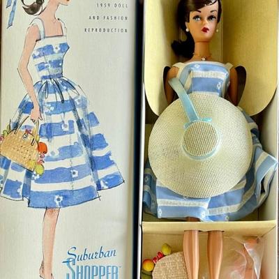 2000 Collectors Request 1959 Reproduction Barbie Doll Suburban Shopper Barbie New In Original Box 