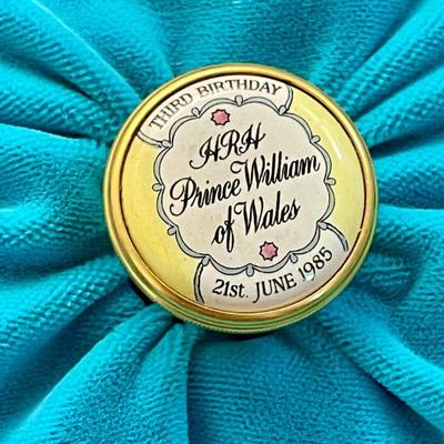 Halcyon Days Enamel Prince William Of Wales 3rd Birthday Copper Box England IOB