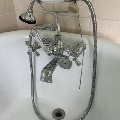 Handheldbathtub  shower set ( this one on a cast iron tub )