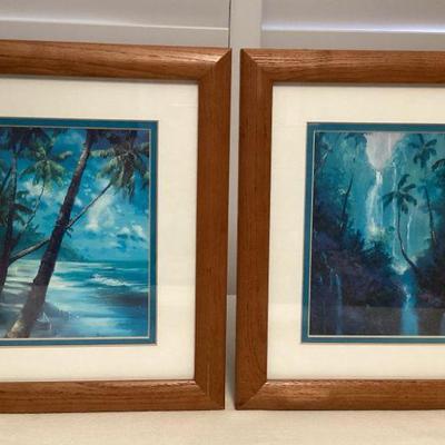 MMF020 Pair Of Framed Scenic Pictures By James Coleman