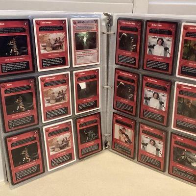 MMF066 Binder Of Over 290 Collectible Star Wars Trading Cards
