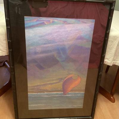 MMF019 Large Framed Seascape Picture
