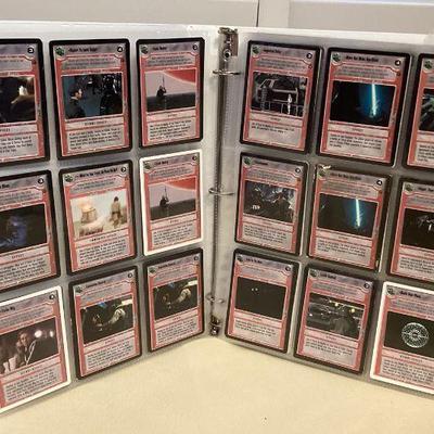 MMF067 Binder Of Over 230 Collectible Star Wars Trading Cards

