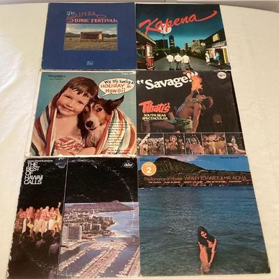 MMF029 Six Hawaiian Vinyl Records 