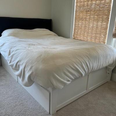 Headboard & Bed frame / Mattress for sale. Full. 