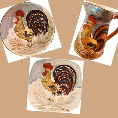 Neiman Marcus Rooster Serving pieces