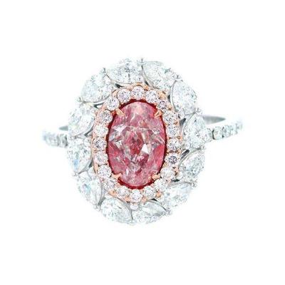 1.00cts fancy pink diamond GIA