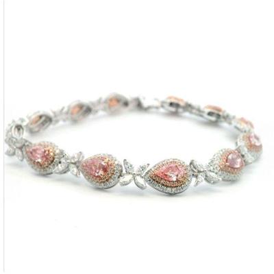 Gia Certified Fancy Pink 
Diamond Bracelet 