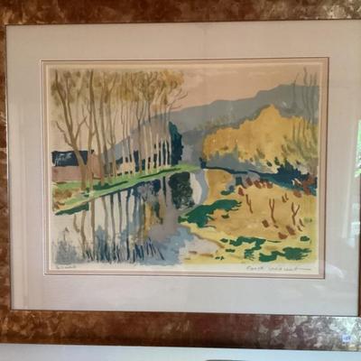 Fanck Innocent serigraph 
Signed