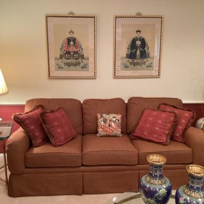 Ancestral paintings on silk
Like new sofa