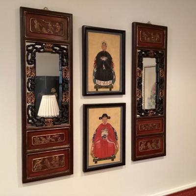 Beautiful carved and painted panels