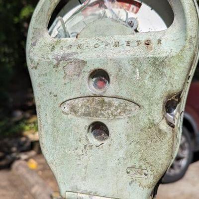 Vintage Lynchburg City parking meter - garden art