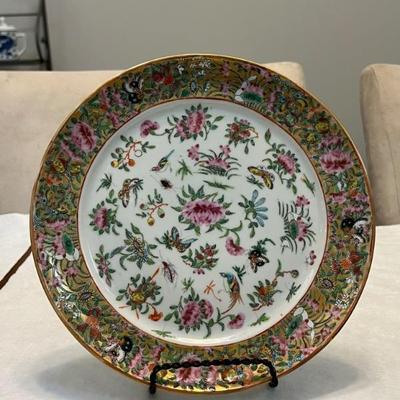 Antique Famille Rose charger