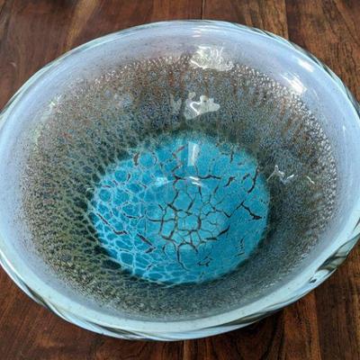 Glass Nico Lithuania art glass bowl