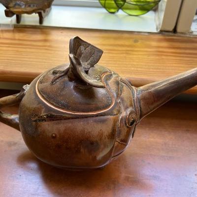 Studio pottery elephant figural teapot