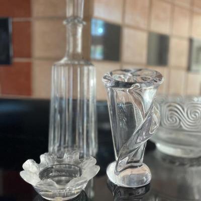 Crystal:  Lalique, Baccarat, Tiffany 