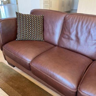Gamma Arredamenti Leather Sofa