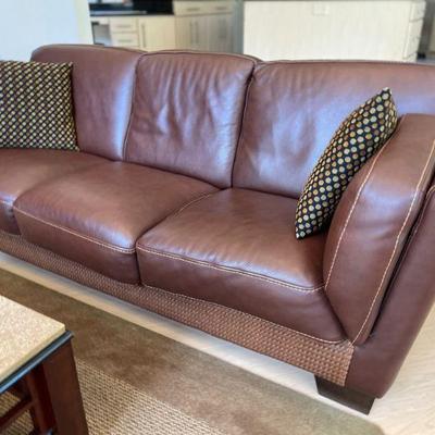 Gamma Arredamenti Leather Sofa