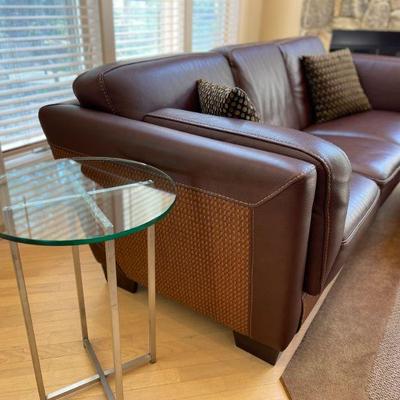 Gamma Arredamenti Leather Sofa