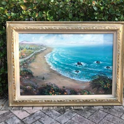 Original painting of California  coastline 