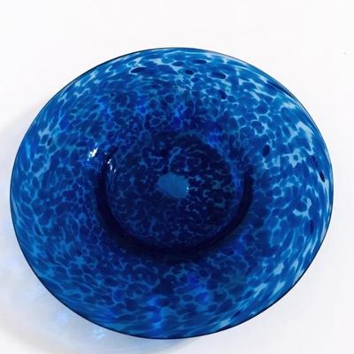 Blue art glass 