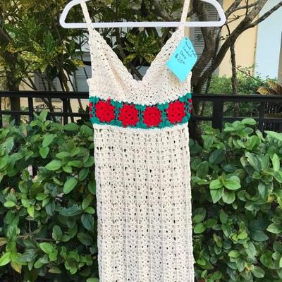 Hand crocheted dress size XS