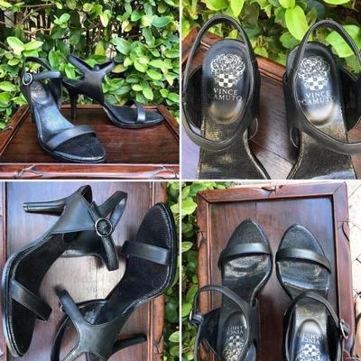 Black Vince Camilo strappy high heels, ladies size 8’ 