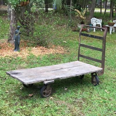 Antique railroad cart