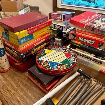 Variety of classic board games & stuff from the 1950-60's