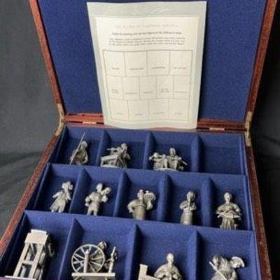 The People Of Colonial America Pewter Collection