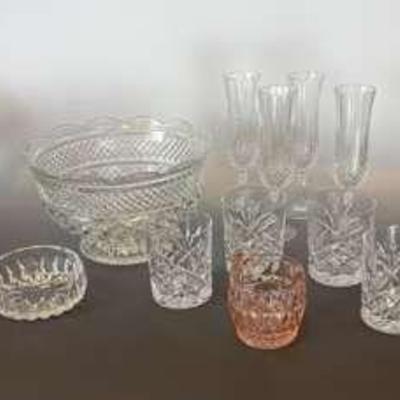 Crystal Glasses And Bowls