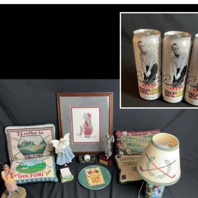 Miscellaneous Golf Decor + Arnold Palmer Cans