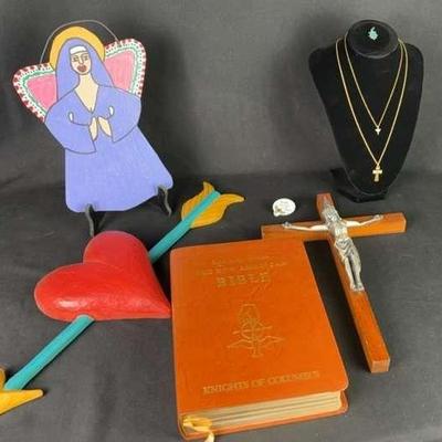 Bible, Crucifix, Christian Jewelry & Decor
