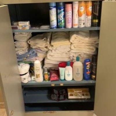 Linen Cabinet with Towels