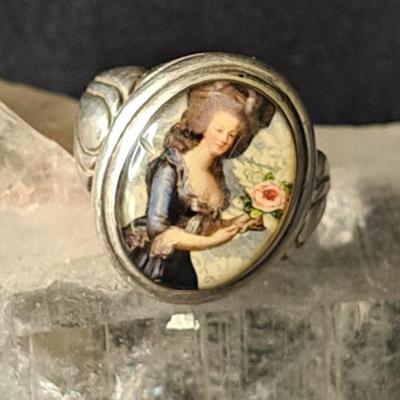 Gorgeous Vintage/ Antique Victorian Sterling Portrait Ring