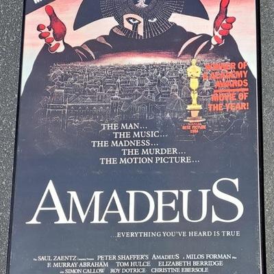Large Framed Amadeus Movie Poster 26 X 40