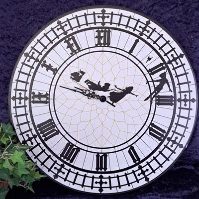Disney's Peter Pan Clock: Peter, Wendy And The Gang Flying Past The Face Of Big Ben