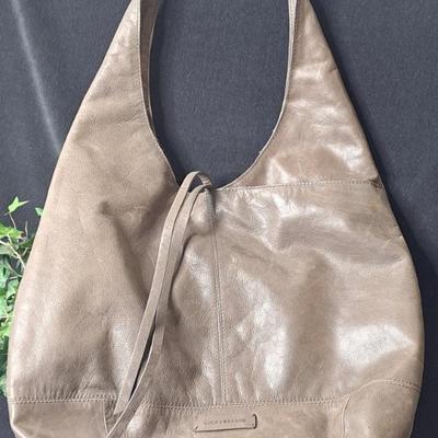 Vintage Lucky Brand Leather Hobo Bag