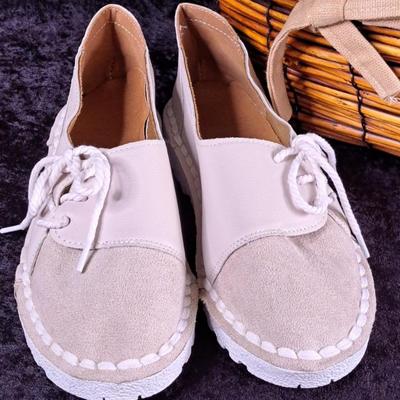 Adorable Leather Lace Up Fashion Brand Shoes Size 8 