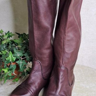 Fabulous Frye Cindy Slouch Boots In Brown Buttery Leather Size 9