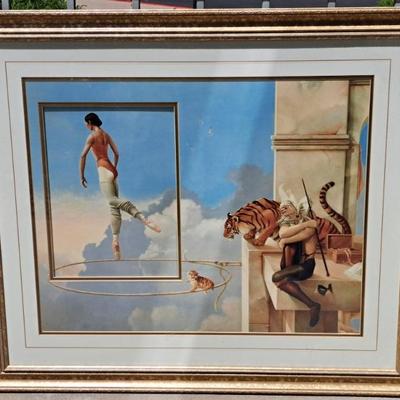 Huge Michael Parks Dream For Rosa Framed And Uniquely Matted Print 40 X 36