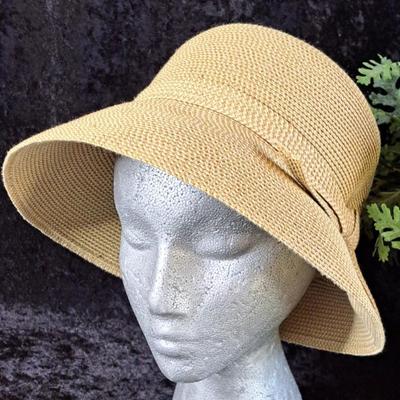 Lovely Straw Cloche Style Hat