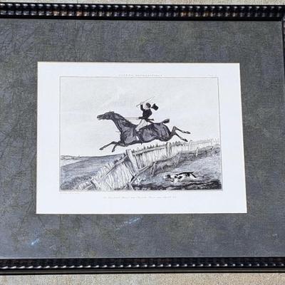 British Horsey Set Vintage Style Prints, Beautifully Framed And Matted 1 Of 2